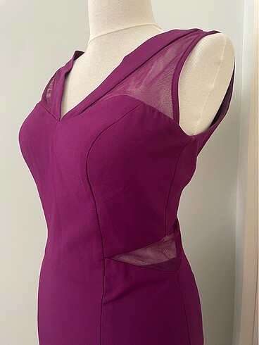 Hot contact balık etek mor abiye - Görsel 3