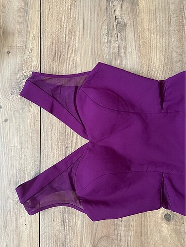 Hot contact balık etek mor abiye - Görsel 4