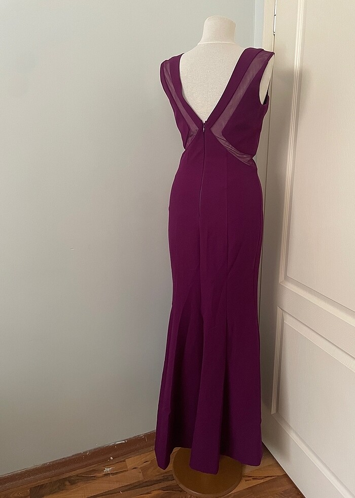 Hot contact balık etek mor abiye - Görsel 2