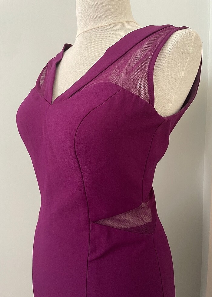 Hot contact balık etek mor abiye - Görsel 3