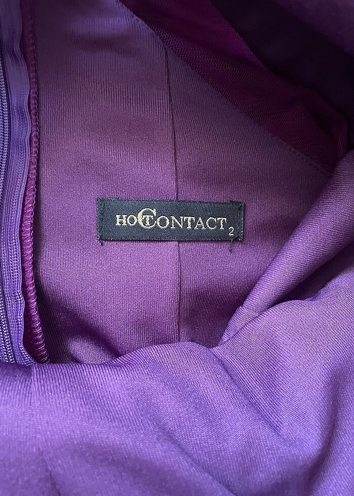 Hot contact balık etek mor abiye - Görsel 5