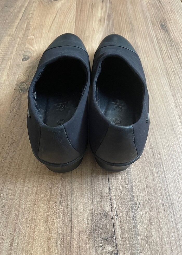 Ecco soft wedge siyah ayakkabı - Görsel 2