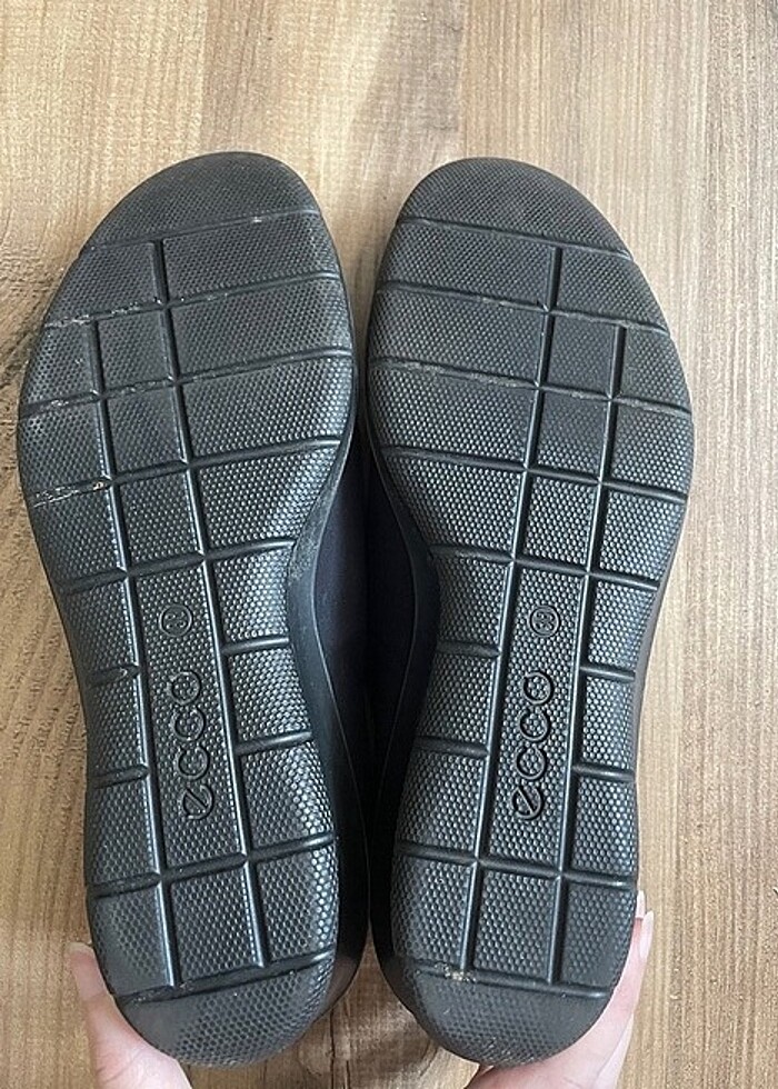 Ecco soft wedge siyah ayakkabı - Görsel 3