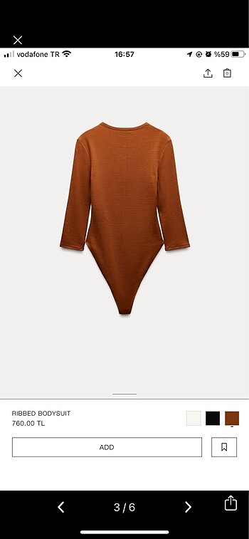 l Beden Zara fitilli body