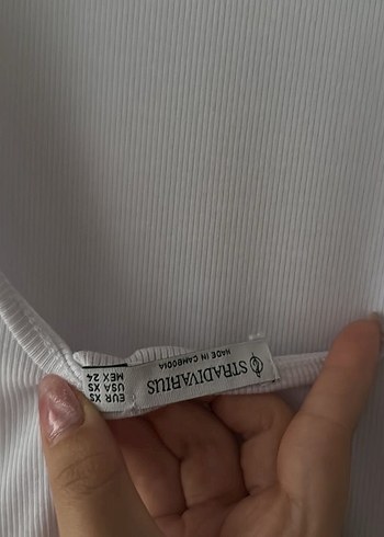 xs Beden beyaz Renk Stradivarius Beyaz Balon Elbise
