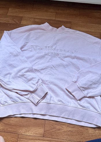 Beyaz Kadın Uzun Kollu Sweatshirt