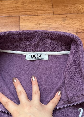 s Beden mor Renk Mor Yarım Fermuarlı Uzun Kollu Sweatshirt