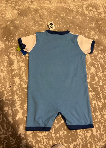 Kısa Kollu Erkek Bebek Tulum - Aslan Desenli - Görsel 4