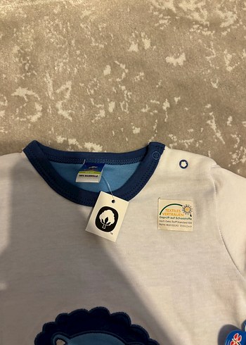 Kısa Kollu Erkek Bebek Tulum - Aslan Desenli - Görsel 3