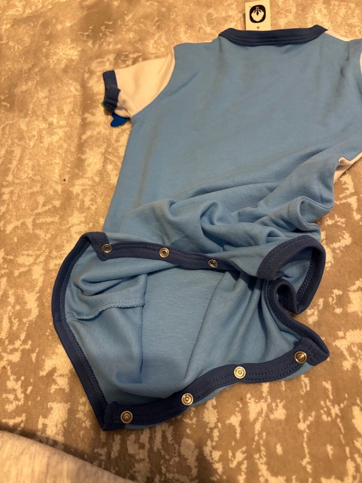 Kısa Kollu Erkek Bebek Tulum - Aslan Desenli - Görsel 5