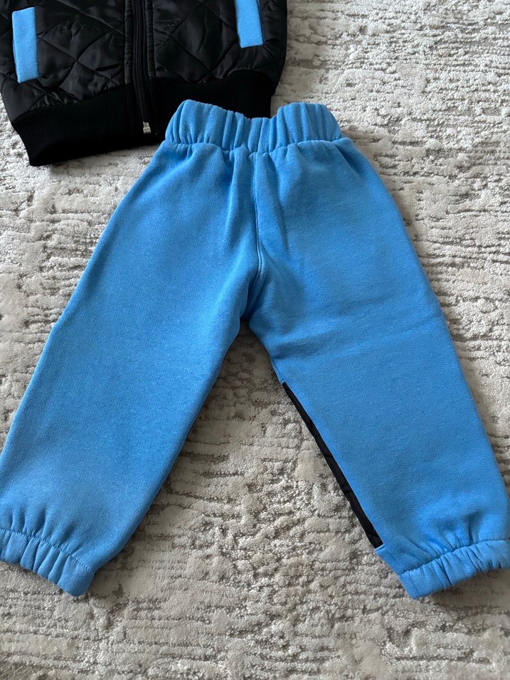 Erkek Bebek Kapüşonsuz Fermuarlı Eşofman Takımı - Görsel 3