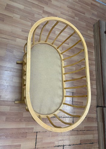 Sallanır Ahşap Bebek Beşiği - Görsel 5