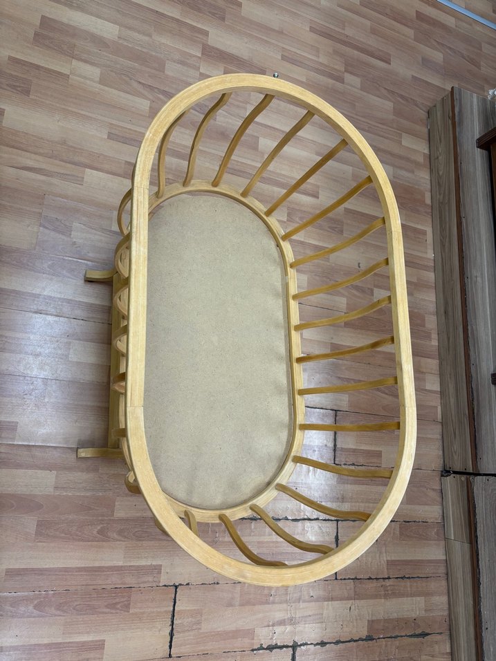 Sallanır Ahşap Bebek Beşiği - Görsel 5