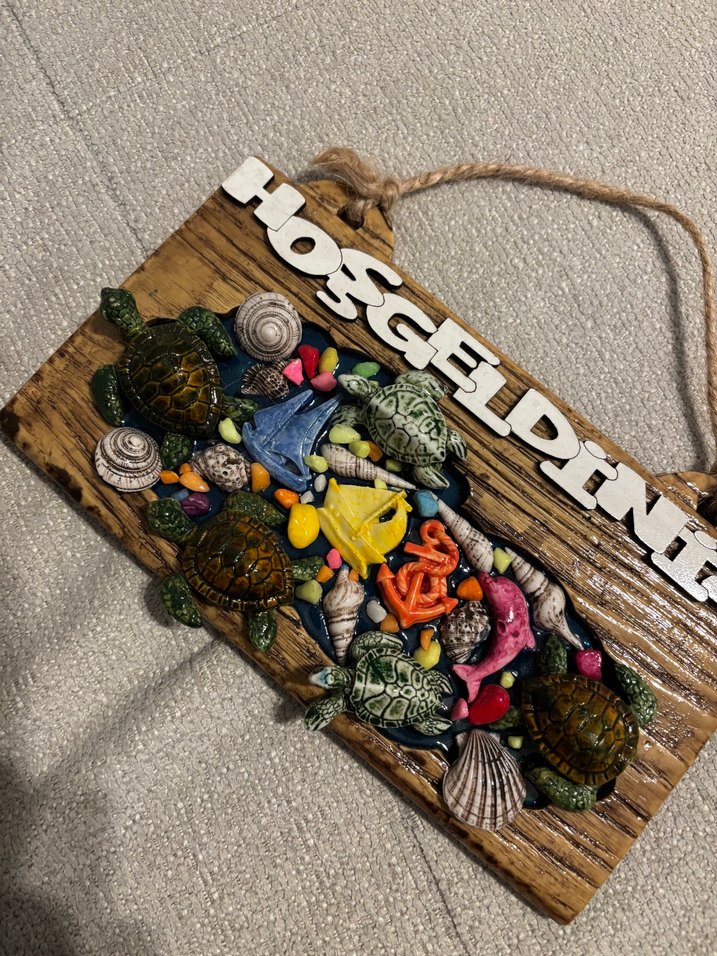 Renkli Hoşgeldiniz Kapı Duvar Süsü - Görsel 2