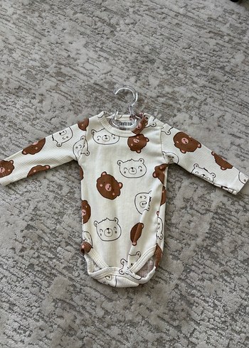 Kahverengi  Bebek Tulum Tişört Takım - Görsel 4