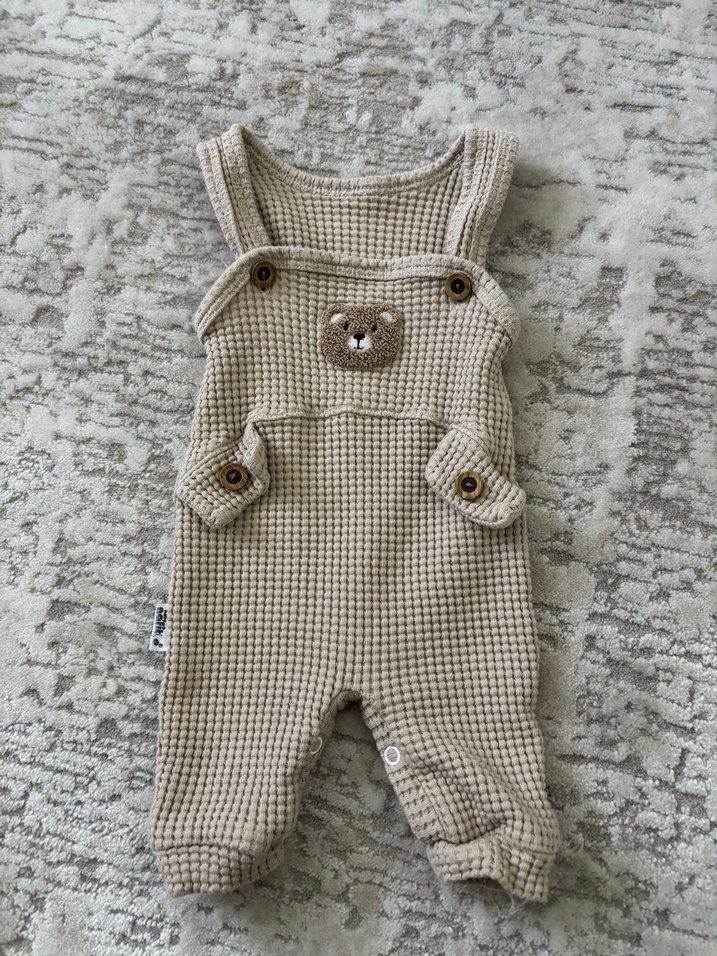 Kahverengi  Bebek Tulum Tişört Takım - Görsel 5