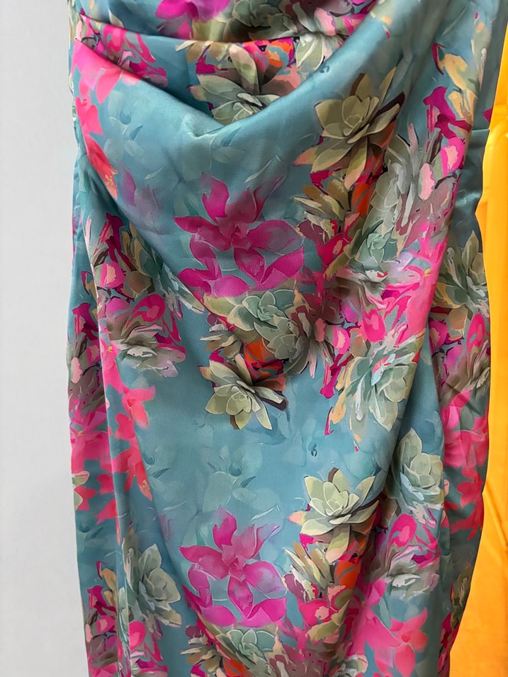 Çiçek Desenli Elbise - Görsel 5