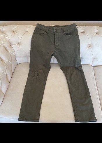 Düğmeli Erkek kot Pantolon - Görsel 2