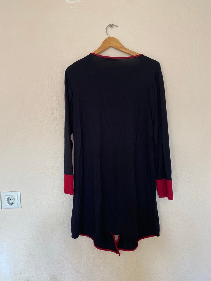 Fermuarlı Siyah Uzun Kollu tunik - Görsel 3