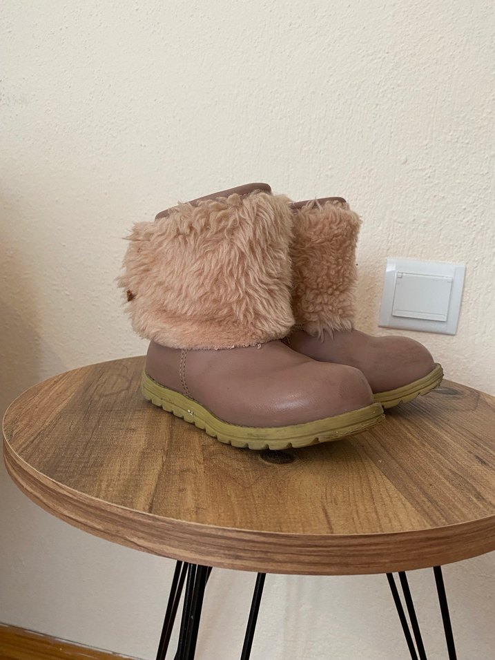 Kız Çocuk Pudra Kürklü Bot - Görsel 2