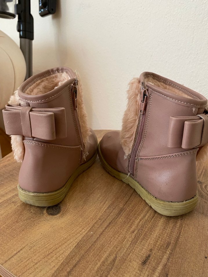 Kız Çocuk Pudra Kürklü Bot - Görsel 5