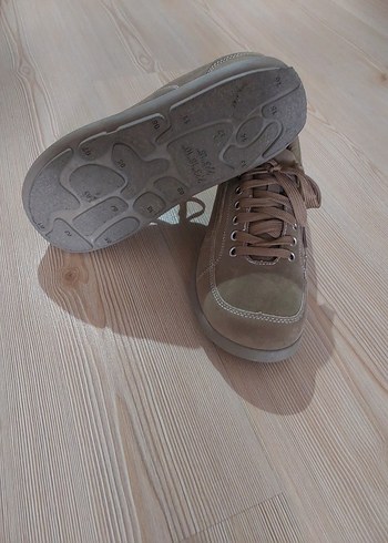 Bej Erkek Günlük Ayakkabı Bağcıkları - Görsel 3