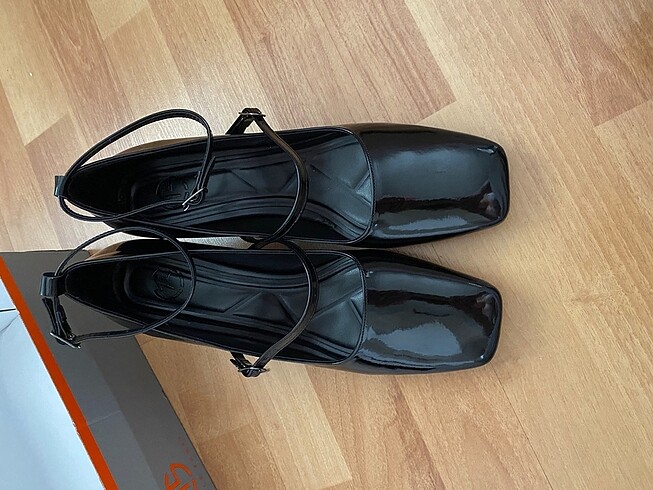 42 Beden siyah Renk Mary jane kalın topuklu ayakkabı