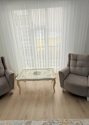 Beyaz Düz Modern Tül Perde - Görsel 6