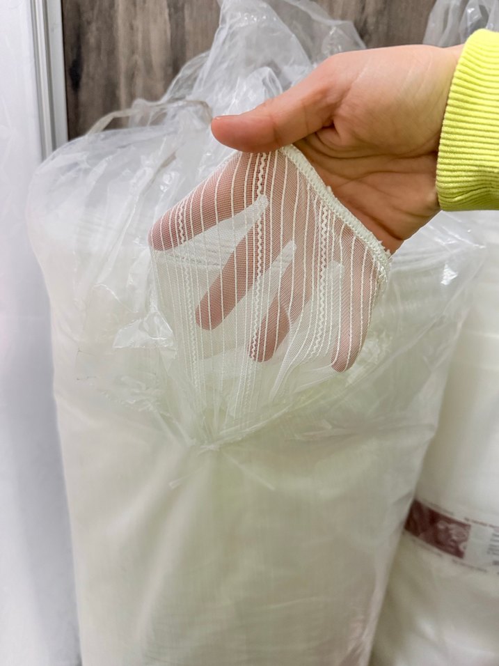 Beyaz Düz Modern Tül Perde - Görsel 4