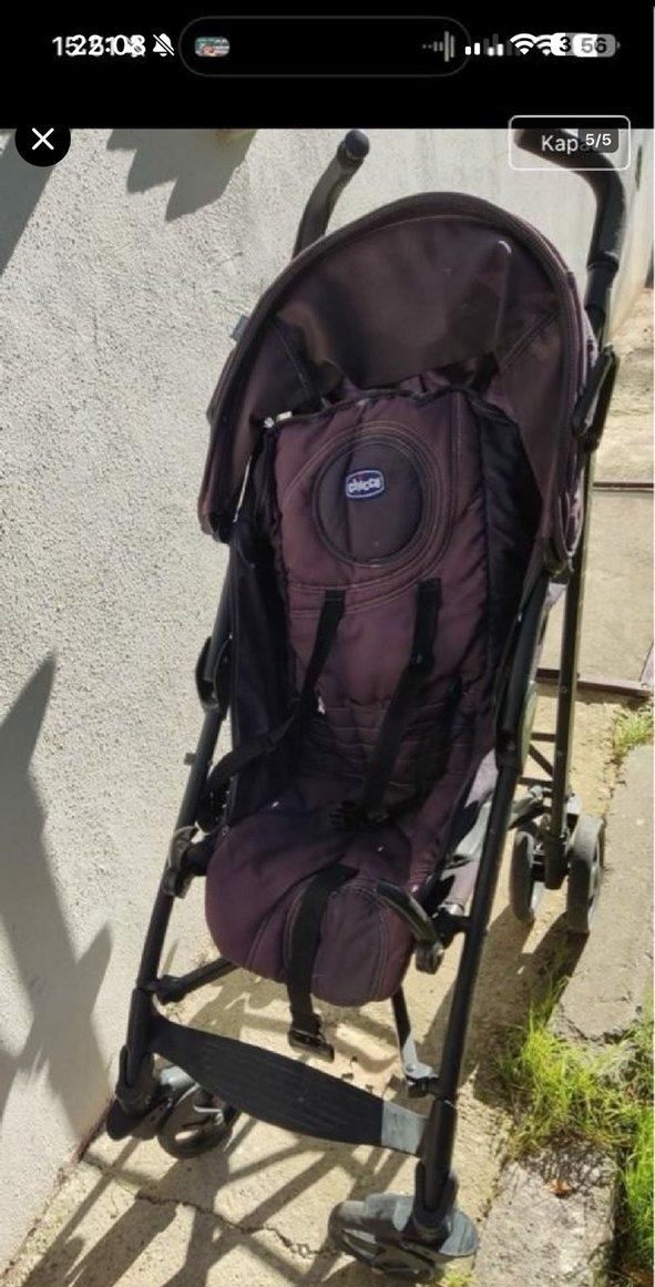 Koyu Mor Bebek Arabası - Görsel 4