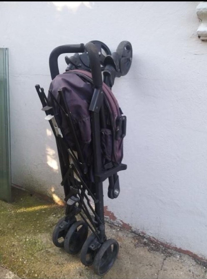 Koyu Mor Bebek Arabası - Görsel 2