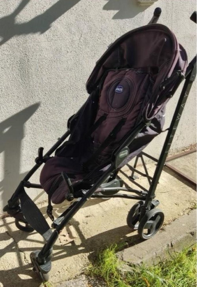 Koyu Mor Bebek Arabası - Görsel 3