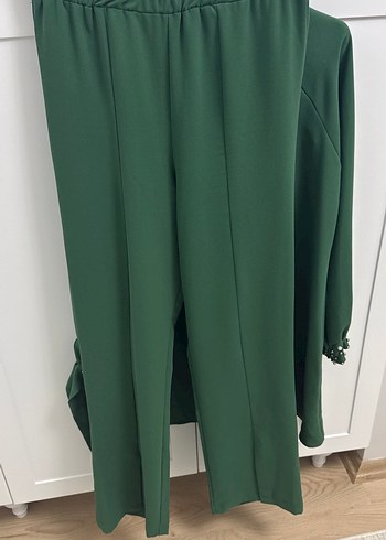 Yeşil Uzun Kollu Salaş Tunik - Görsel 3