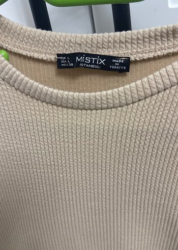 Bej Kadın Kısa Triko Kazak - Görsel 3