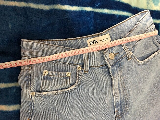 38 Beden mavi Renk Zara straight jean