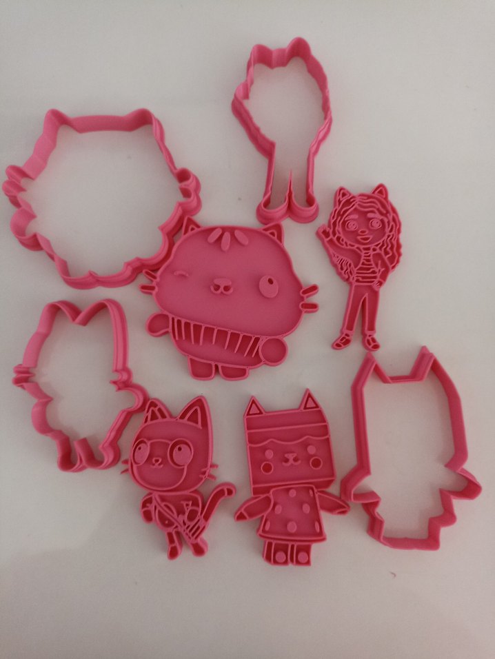 Renkli Pembe Karakter Kurabiye Kalıpları - Görsel 3