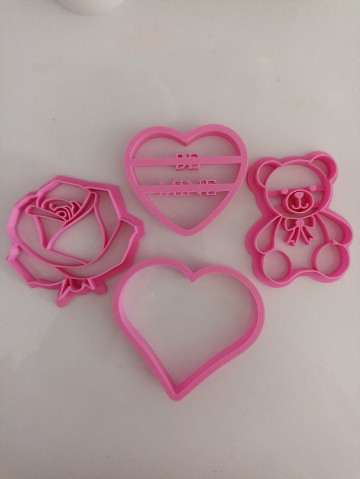 sevgililer günü Pembe Renkli Kek Kalıbı Seti - Görsel 3