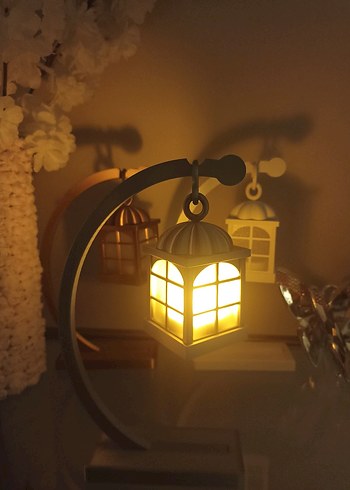 gri Renkli Mini Fener Mumluk - Görsel 2