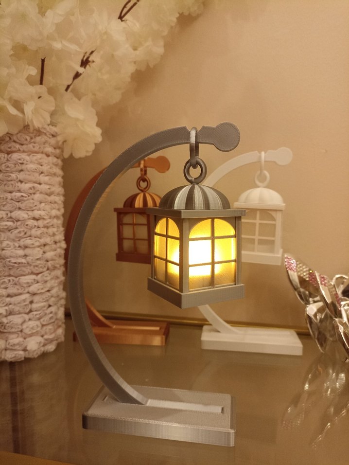 gri Renkli Mini Fener Mumluk - Görsel 3