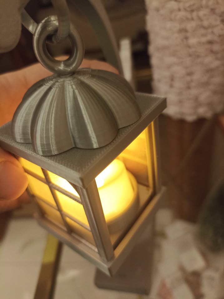 gri Renkli Mini Fener Mumluk - Görsel 4