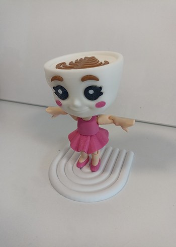 ballerina capucino Pembe Pastel Renkli Figür Oyuncak