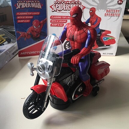 Örümcek adam ışıklı müzikli motor