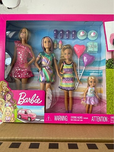 Barbie barbie aracı ve kız kardeşleri