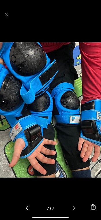 Beden mavi Renk OXELO PATEN KAYKAY SCOOTER DESTEK SETİ