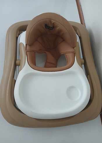 Bej Bebek Yürüteci Katlanabilir Model - Görsel 3