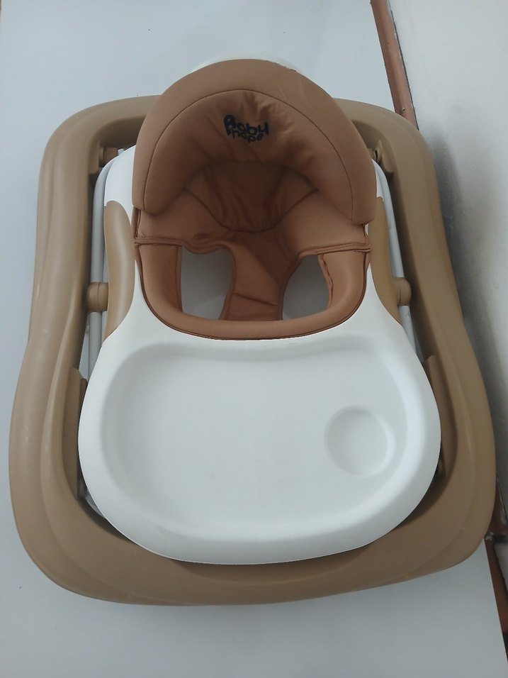 Bej Bebek Yürüteci Katlanabilir Model - Görsel 3