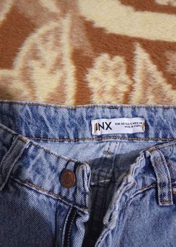 Gri Rahat Kesim Midi Kadın Kot Pantolon - Görsel 3