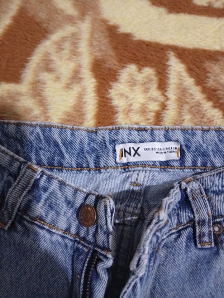 Gri Rahat Kesim Midi Kadın Kot Pantolon - Görsel 3