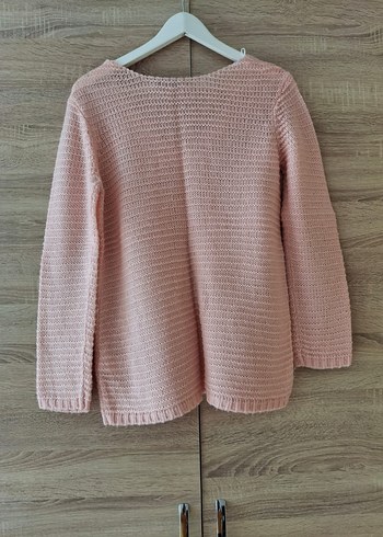 Pembe V Yaka Kadın Kazak - Görsel 2