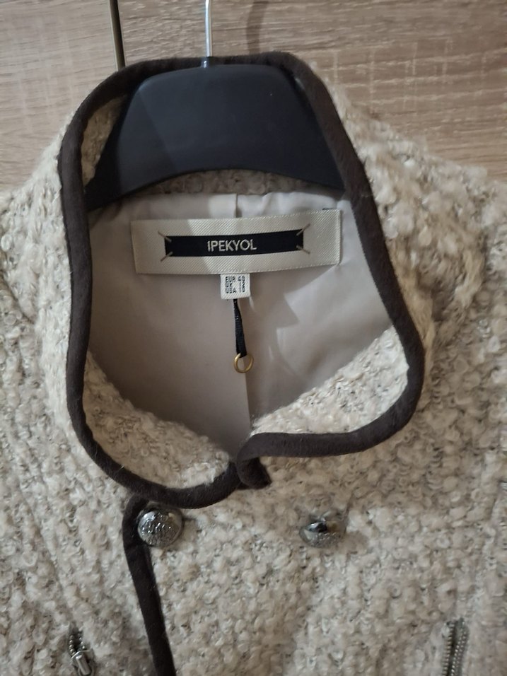 Düğmeli Mini Kadın Blazer - Görsel 2